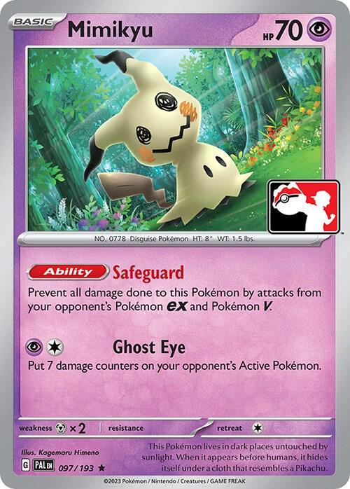 Paldea Evolved Mimikyu [Prize-Pack] Pokémon card